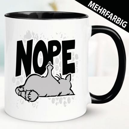 Nope Katze Stinkefinger