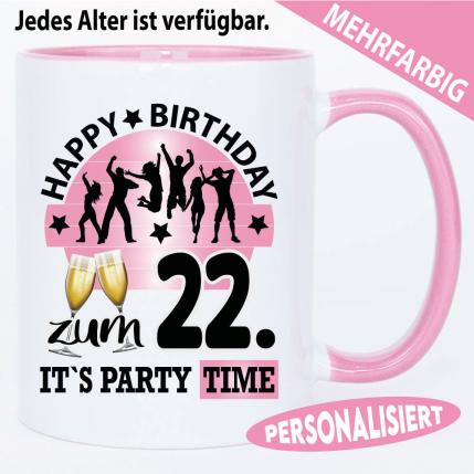 Tasse Geburtstag Party Time