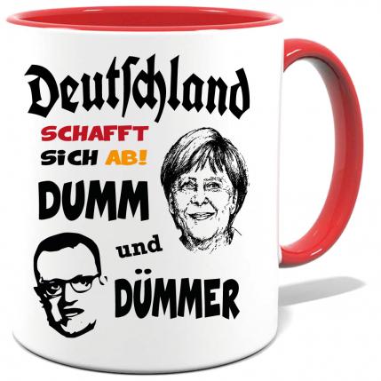 Tasse Corona Dumm und Dümmer