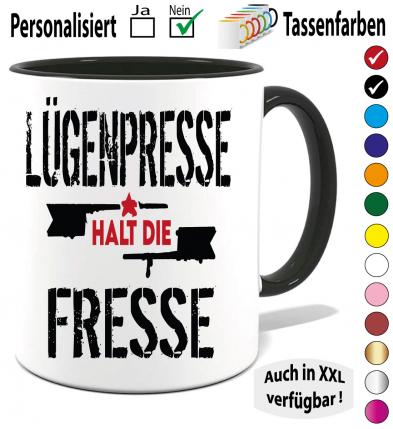 Tasse dumme Politiker Lügenpresse