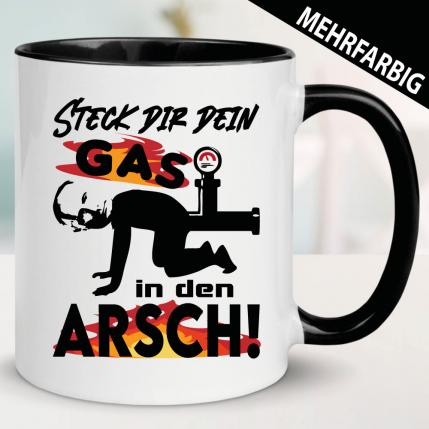 Tasse Putin Gas in deinen Arsch