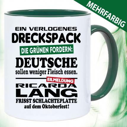 Tasse Ricarda Lang Schlachterplatte fressen