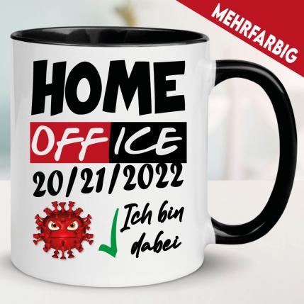 Corona Tasse für Büro, Job und Arbeitsplatz   Home Office