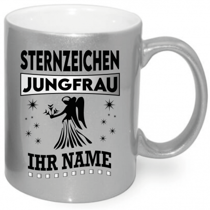 Jungfrau Metallic Effekt Tassen