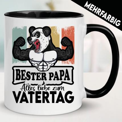 Tasse zum Vatertag mit Panda Bär