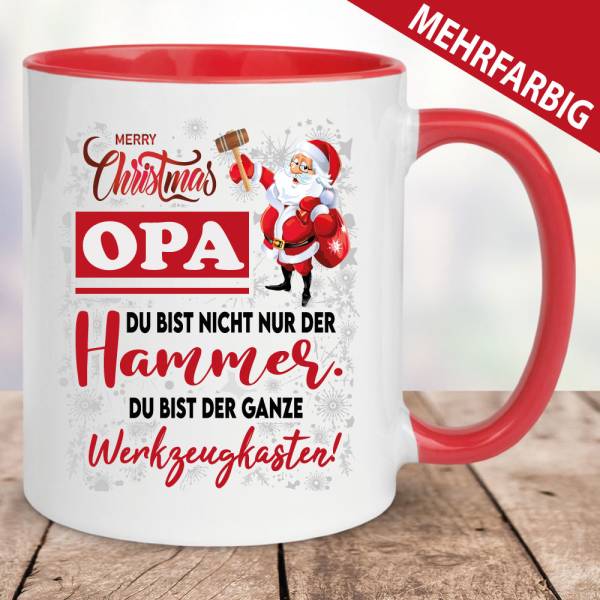 Tasse-Weihnachten-Weihnachtstasse-Opa-ist-der-Hammer