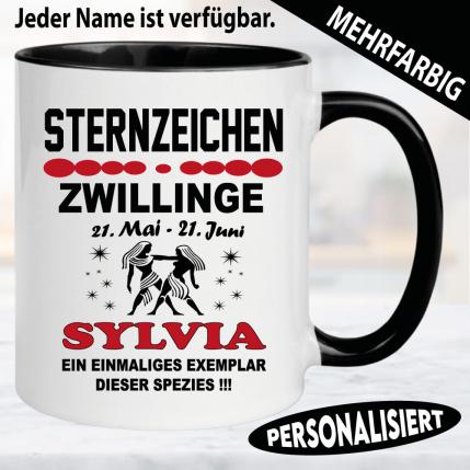 Zwillinge Sternzeichen Tasse