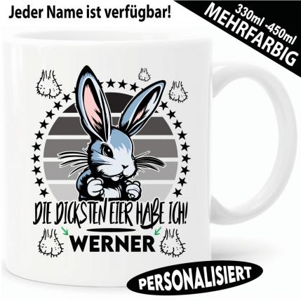 Retro Hase Dicke Eier