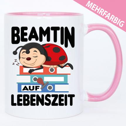 Tasse Beamtin auf Lebenszeit Marienkäfer