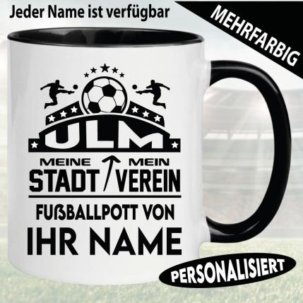 Personalisierte Fußballtasse Ulm
