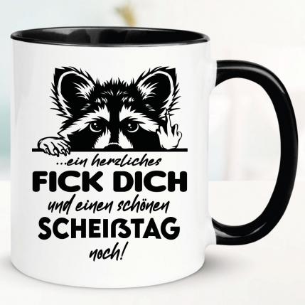 Waschbär Scheisstag