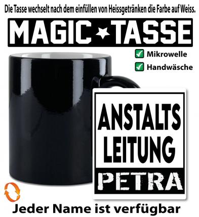 Zauber/ Magic Tasse mit Name Personalisiert Anstaltsleitung