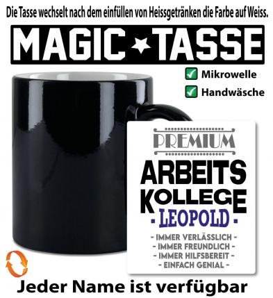 Zauber/ Magic Tasse mit Name Personalisiert Arbeitskollege