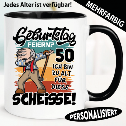 Lustige Tasse für Rentner