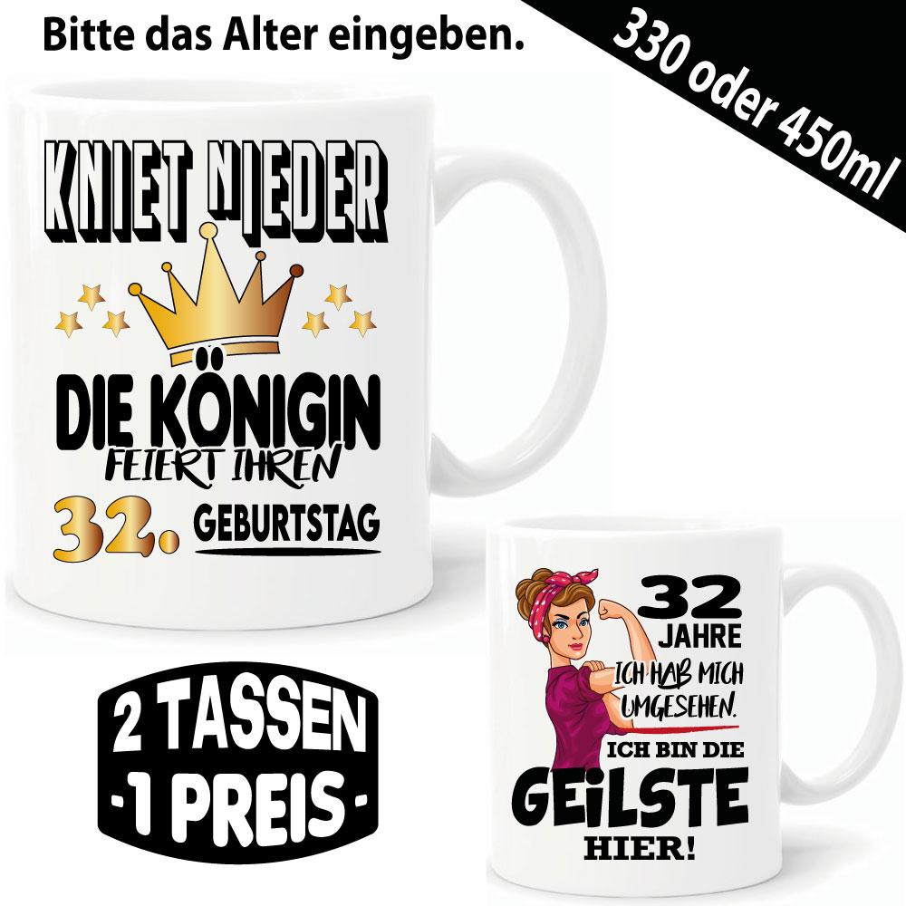 3 Tassen zum Geburtstag für Frauen Günstig