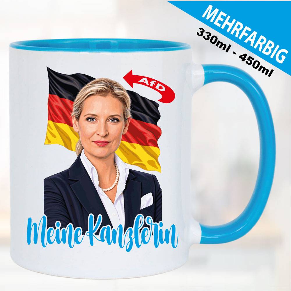 Tasse AFD. Alice Weidel.Meine Kanlerin.