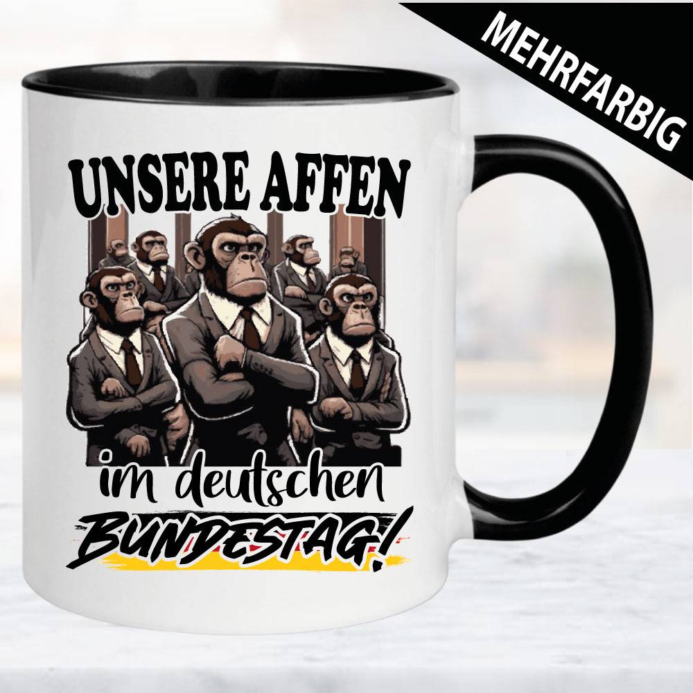 Tasse-Politik-Affen-in-der-Regierung
