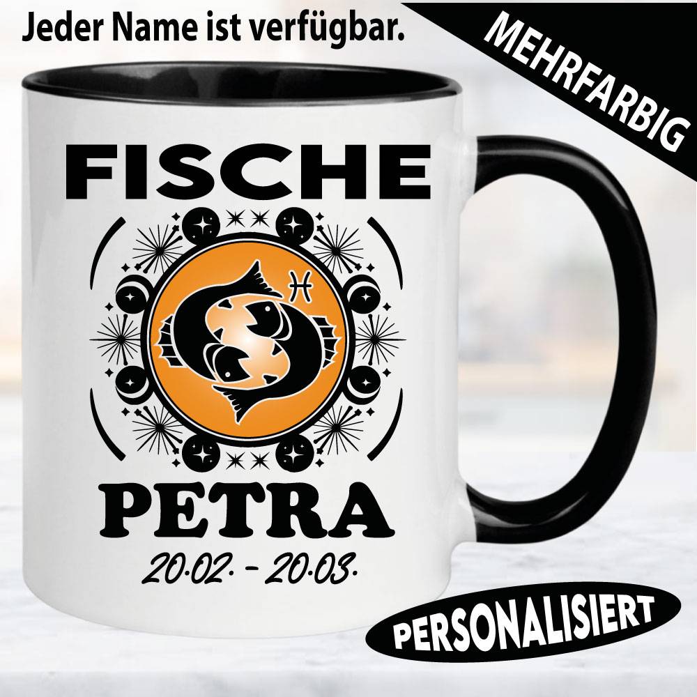 Tasse-Astrologie-Sternzeichen-Fische-Personalisiert-Name-Geburtstag