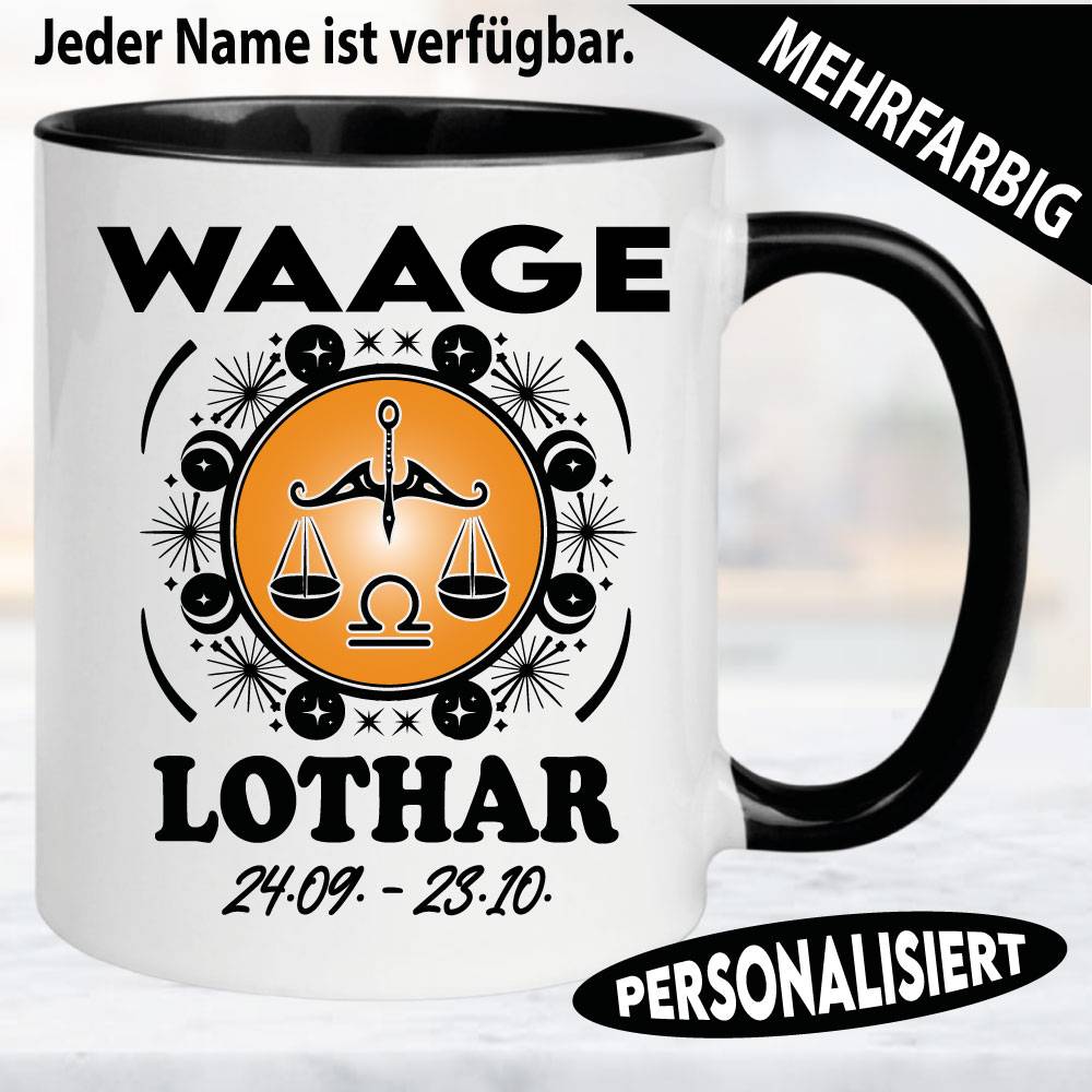 Tasse-Astrologie-Sternzeichen-Waage-Personalisiert-Name-Geburtstag