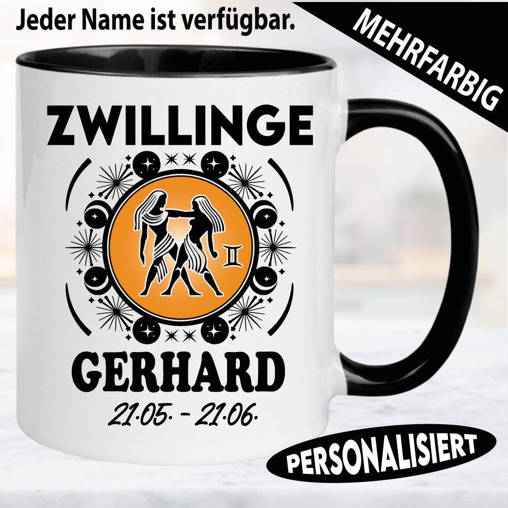Tasse-Astrologie-Sternzeichen-Zwillinge-Personalisiert-Name-Geburtstag
