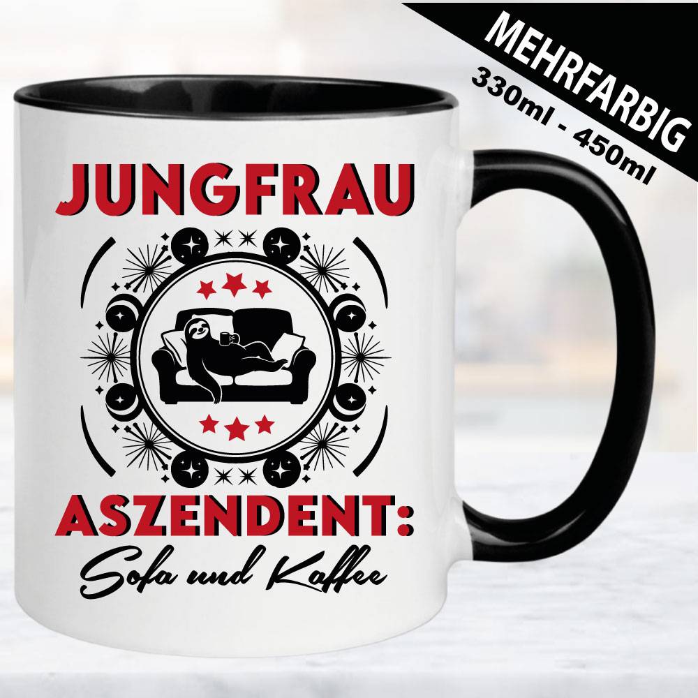 Tasse-Astrologie-Sternzeichen-Aszident-Jungfrau-Couch-Faultier-Kaffee