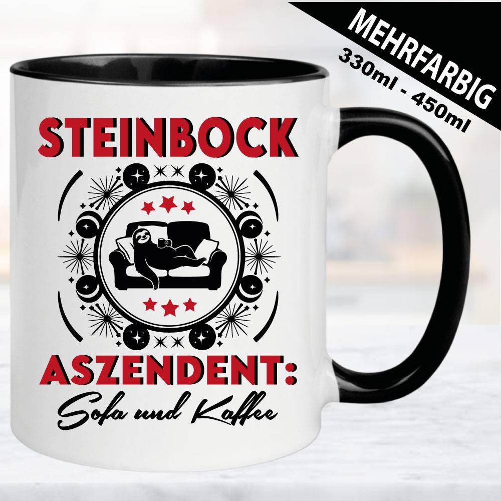 Tasse-Astrologie-Sternzeichen-Aszident-Steinbock-Couch-Faultier-Kaffee
