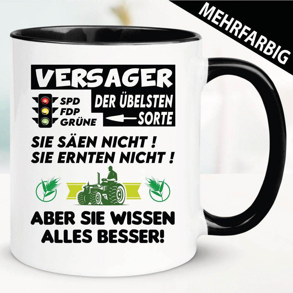 Die Ampel versagt. Tasse zu den Bauern Protesten.