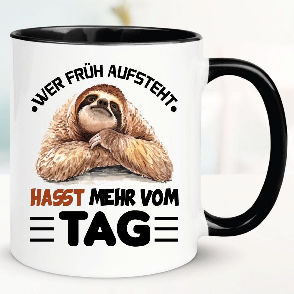 Tasse Wer früh autsteht, hasst mehr vom Tag