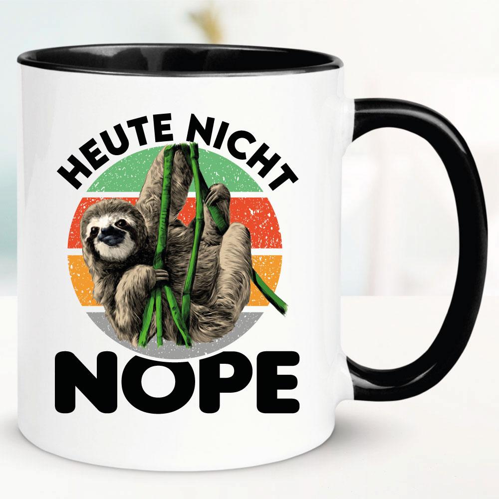 Lustige Sprüche Tasse für Büro und Arbeit: Heute nicht