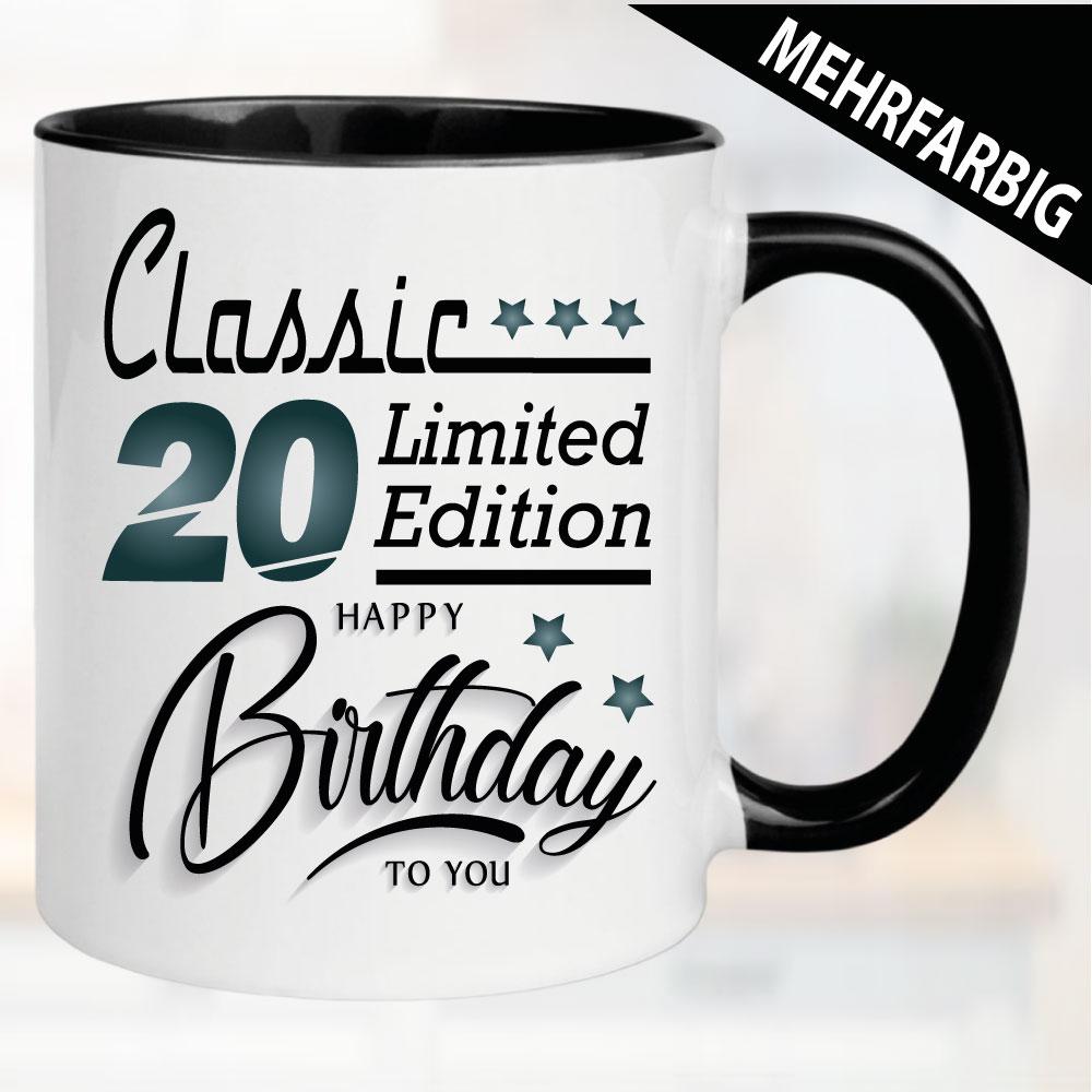 Tasse Geburtstag Limited Edition 20 Jahre