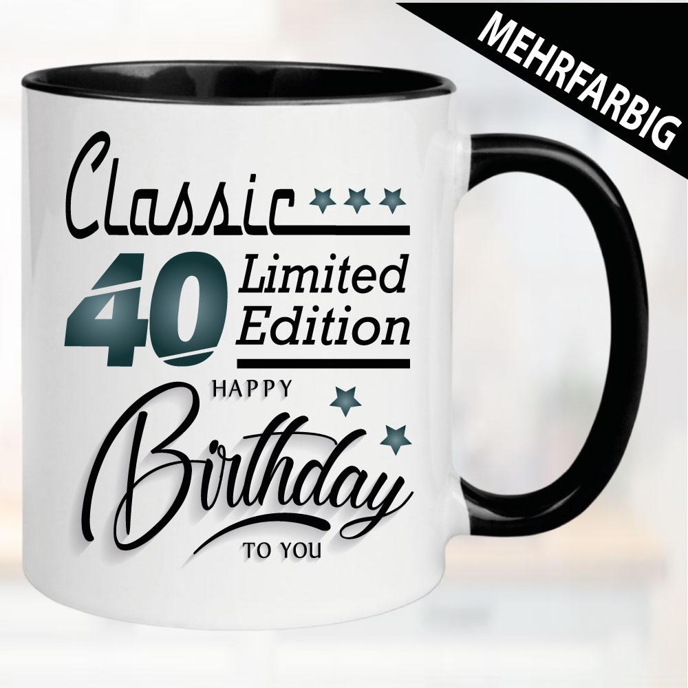 Tasse Geburtstag Limited Edition 40 Jahre