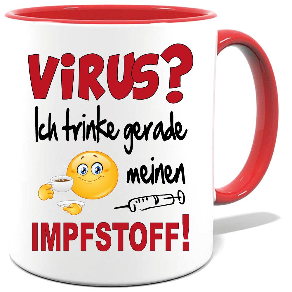 Corona Tasse in 8 Farben * Impfstoff