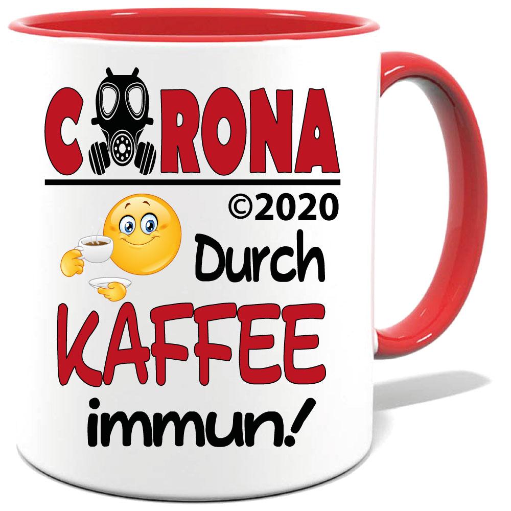 Corona Tasse in 8 Farben * Durch Kaffee immun