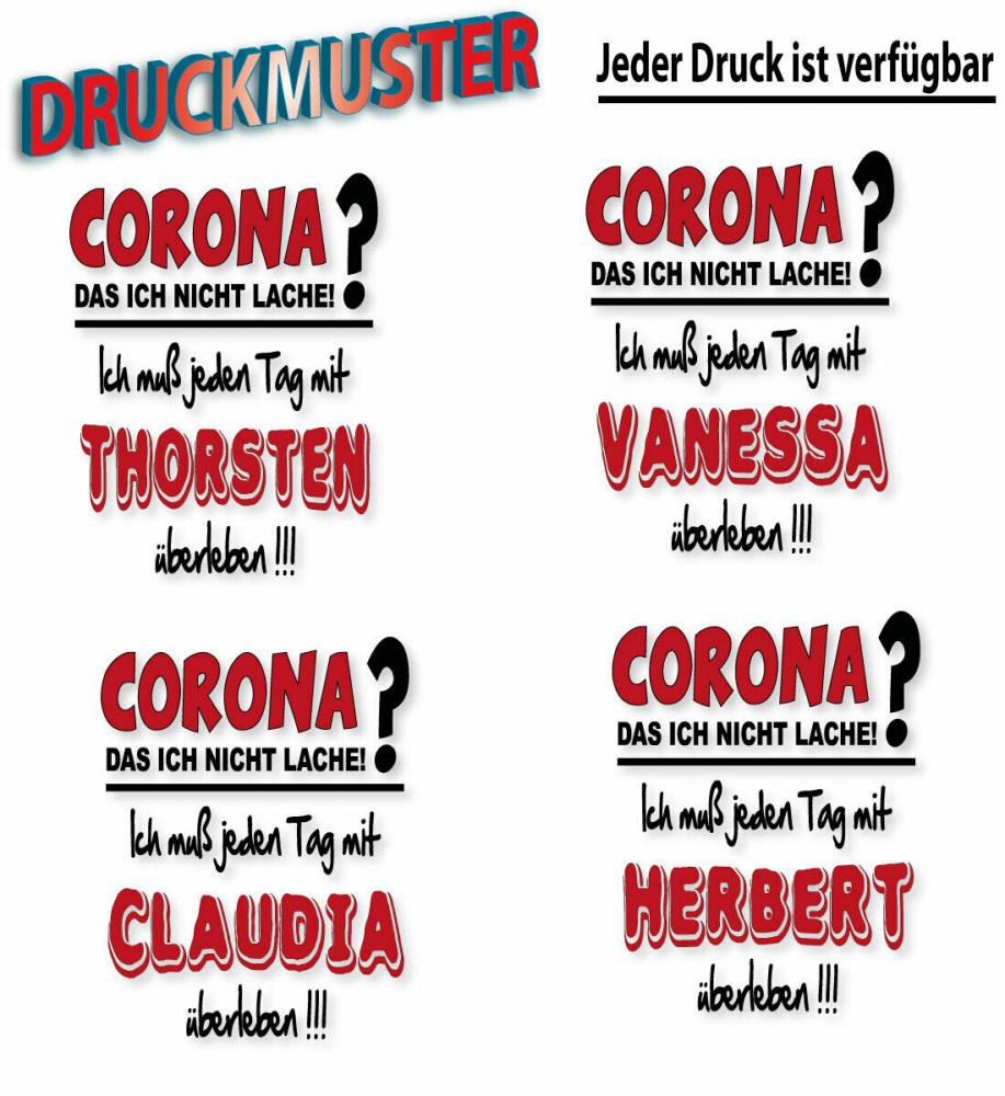 Corona Tasse in 8 Farben * Namenstasse