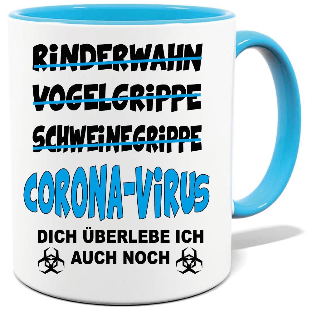 Corona Tasse in 8 Farben * CORONA-VIRUS