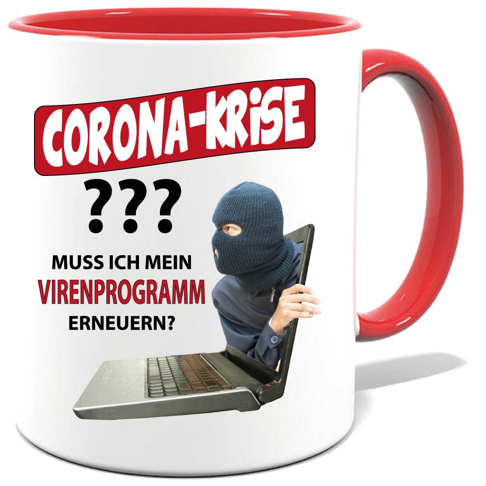 Corona Tasse in 8 Farben * Virenprogramm