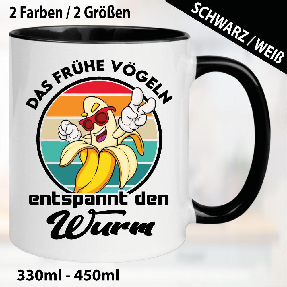 Tasse lustig Banane Penis Frühes Vögeln