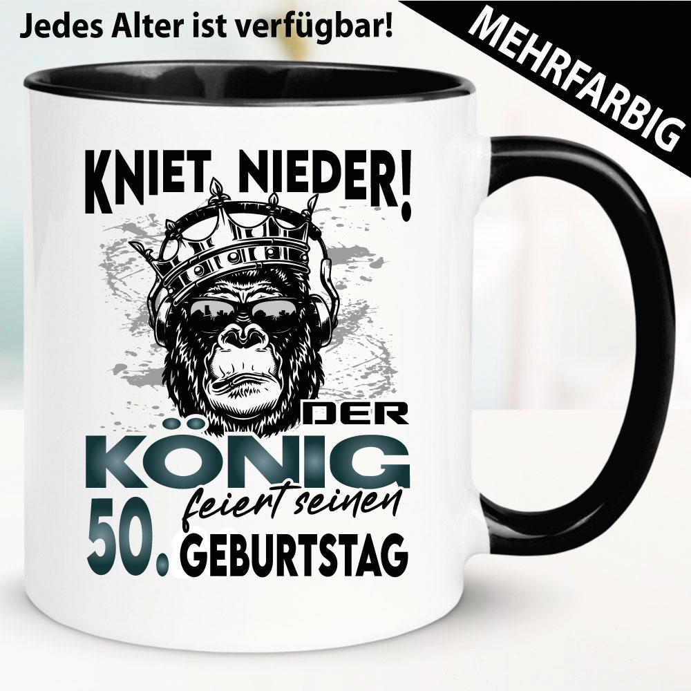 Tasse Kniet Nieder. Der König will feiern.