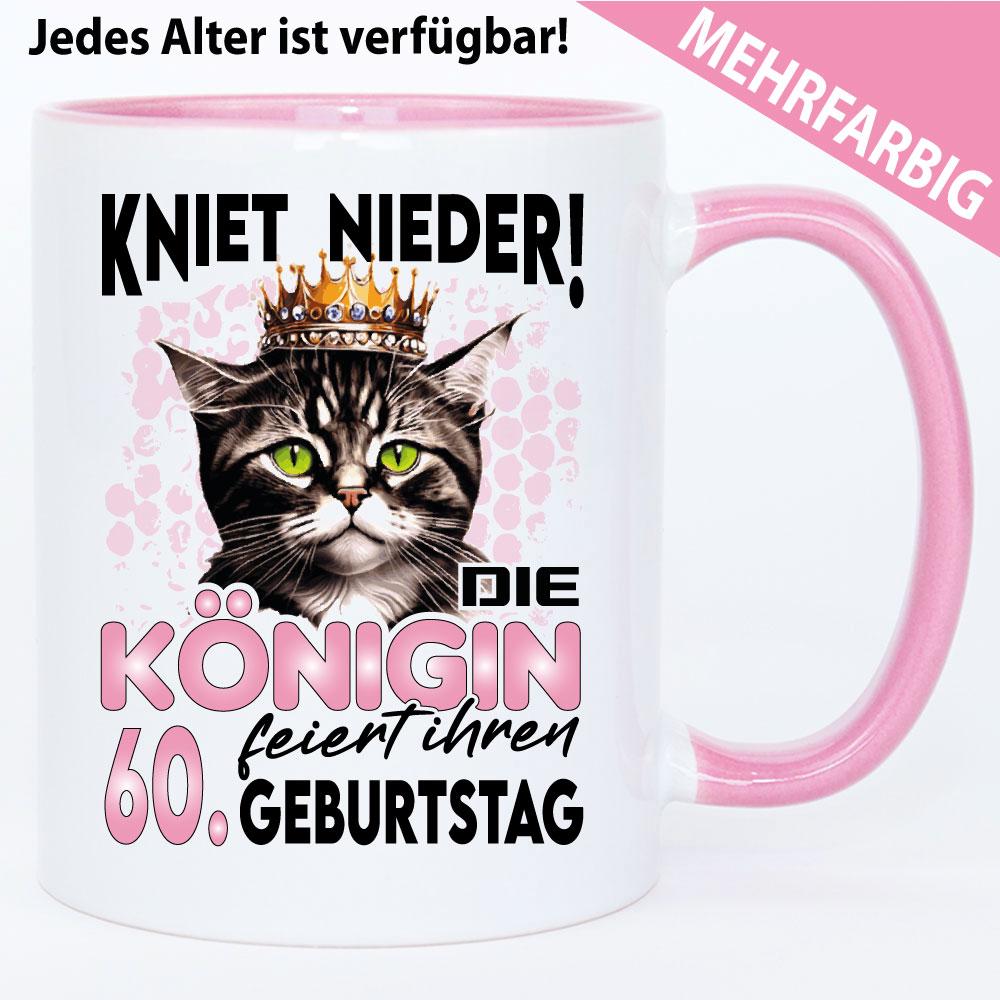 Tasse Kniet Nieder. Die Königin will feiern.