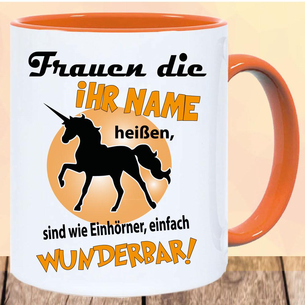 Einhorn Wunderbar mit Wunschname