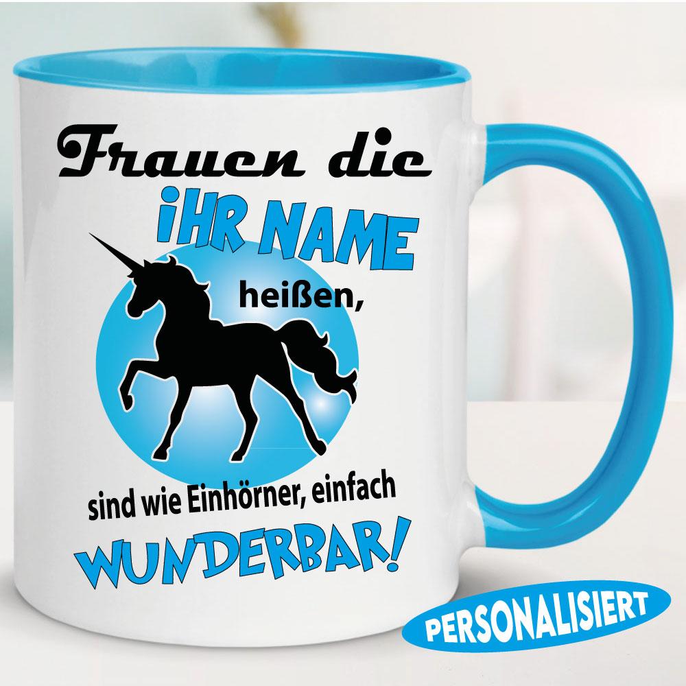 Einhorn Wunderbar mit Wunschname