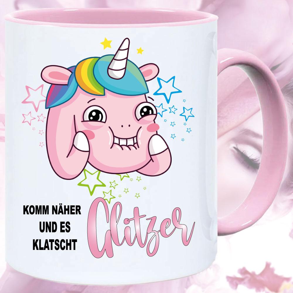 Einhorn Klatscht Glitzer