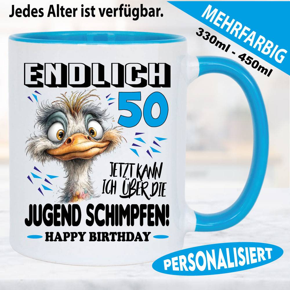 Tasse Geburtstag Vogel