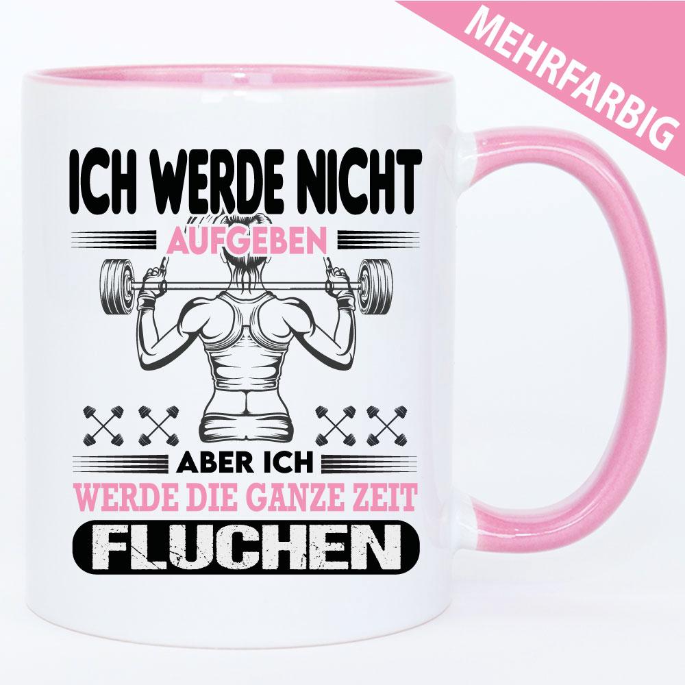 Frau Ich werde nicht aufgeben aber fluchen - Tasse Bodybuilding