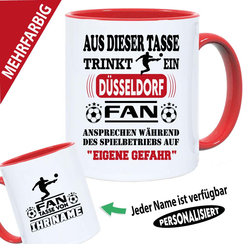 Tasse Fußballverein mit Name Düsseldorf
