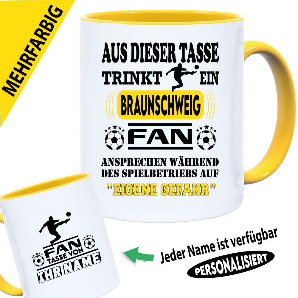 Tasse Fußballverein mit Name Eintracht Braunschweig
