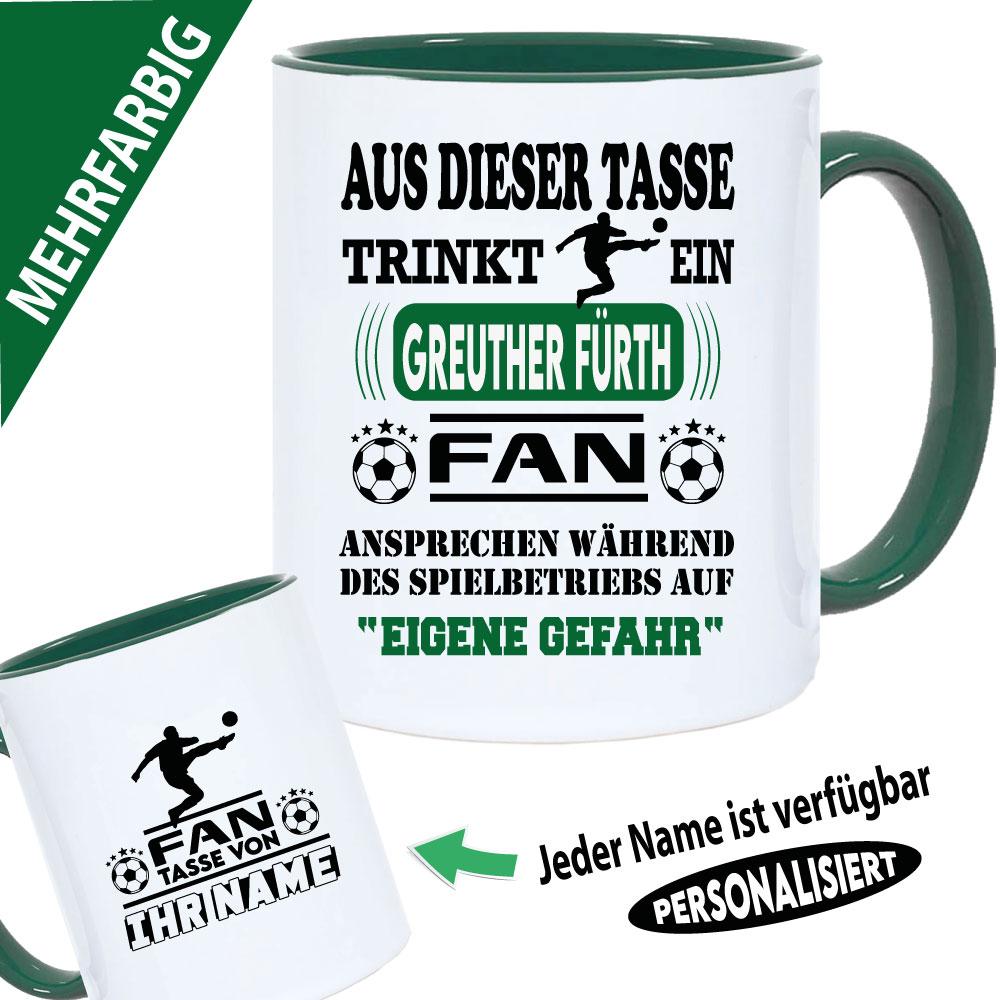 Tasse Fußballverein mit Name Greuther Fürth