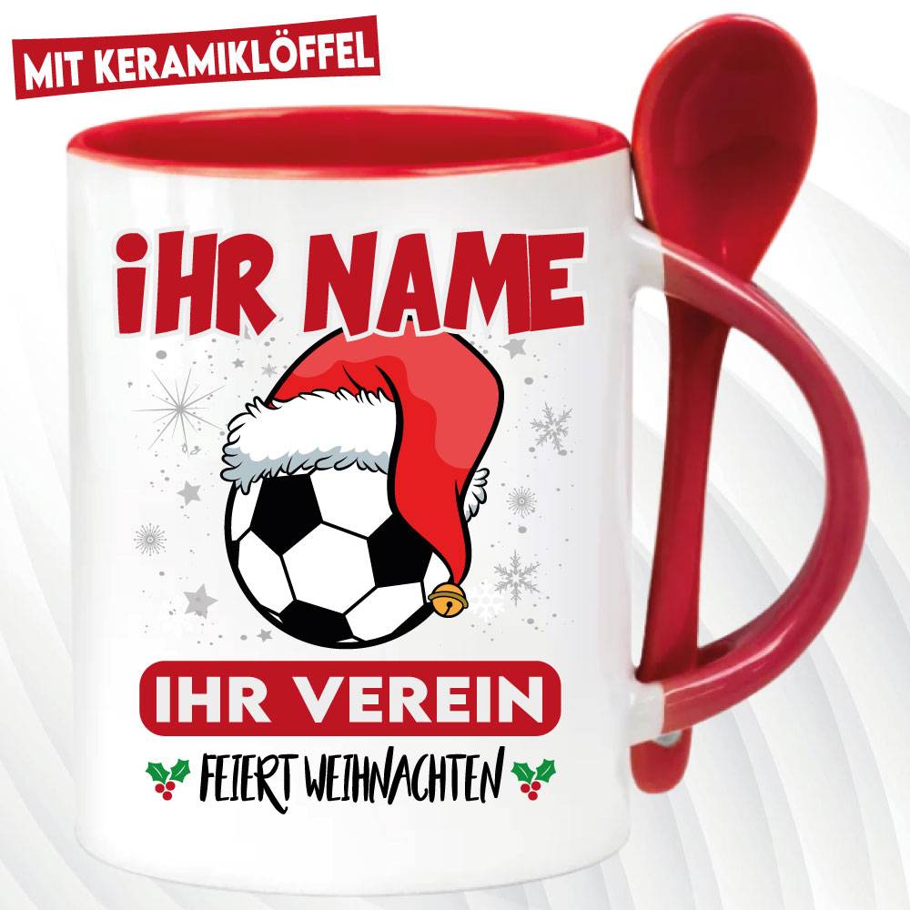 Fußballfan feiert Weihnachten