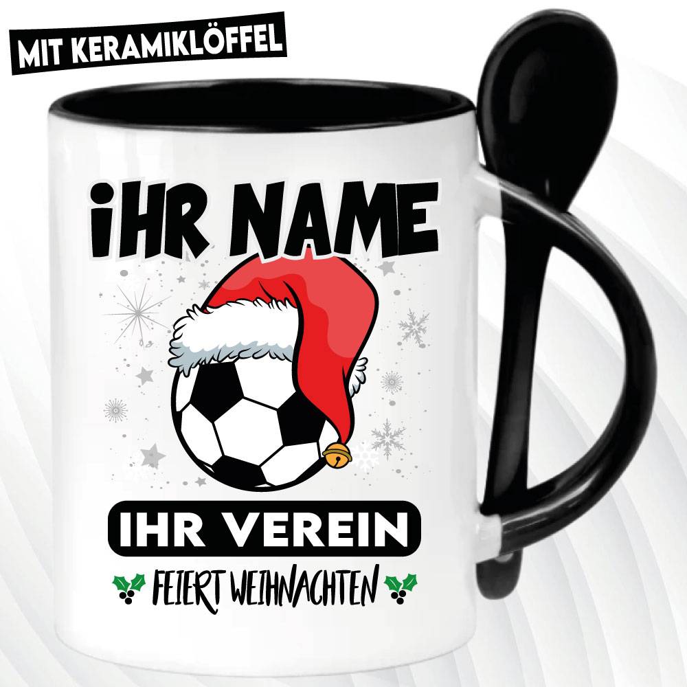 Fußballfan feiert Weihnachten