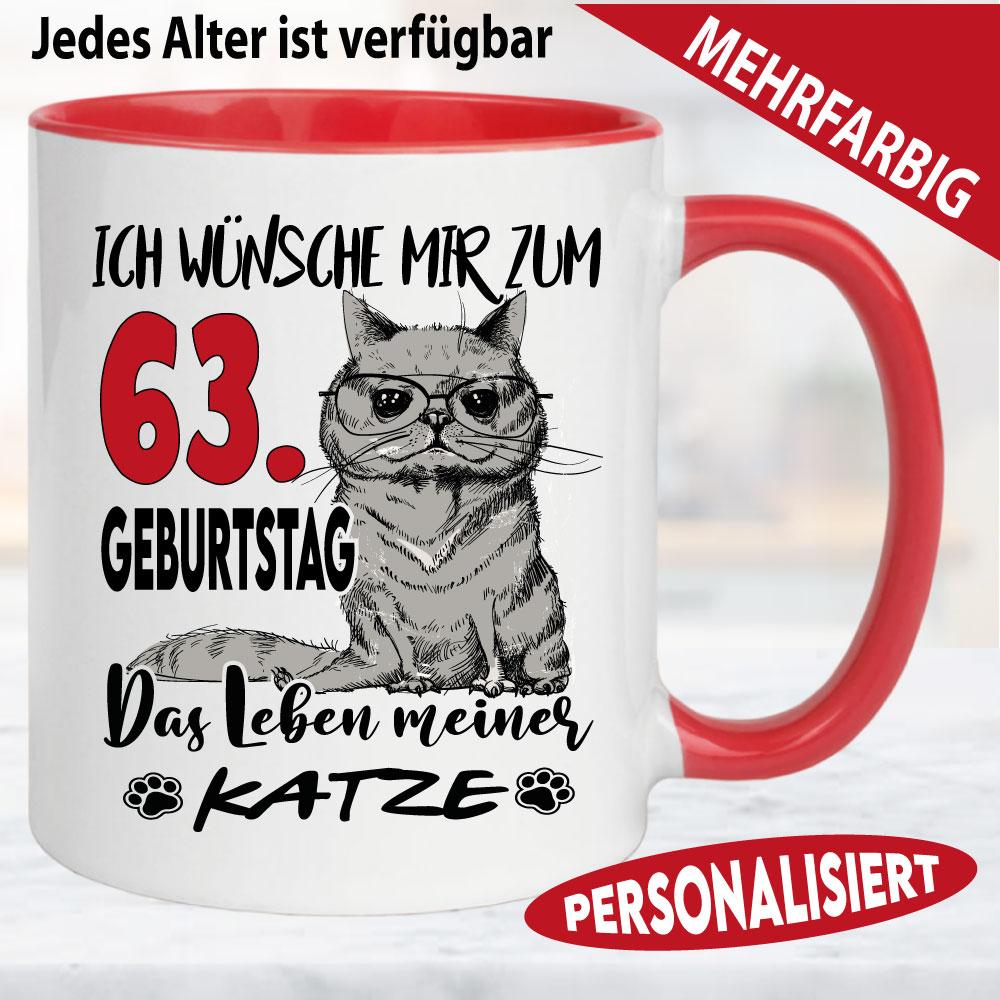 Geburtstag Katzenbesitzer Tasse